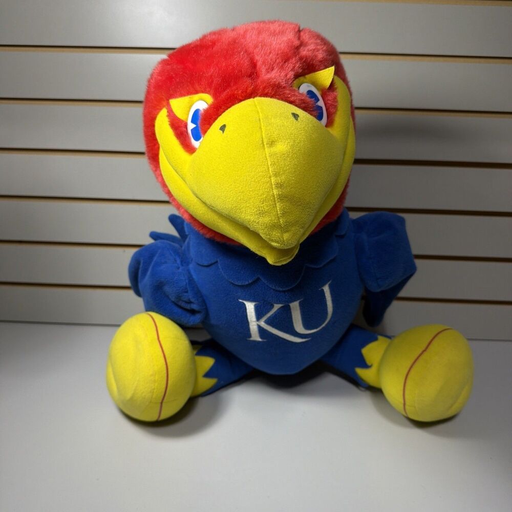 Team Heads Kansas University Jayhawks 25” Plush KU Bird Large College Basketball